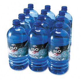 Office Snax 00026 - Bottled Spring Water, 1 Liter, 12 Bottles/Carton