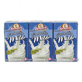 Borden 09911 - Milk, 2% Reduced Fat, 8 oz., Aseptic Container, 3/Packborden 
