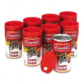 Campbells 13737 - Microwaveable Soup at Hand, Creamy Chicken, 8/Box