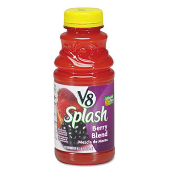 Campbells 14653 - V-8 Splash, Berry Blend, 16 oz Bottle, 12/Box