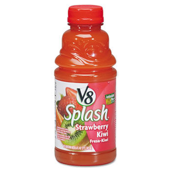 Campbells 14655 - V-8 Splash, Strawberry Kiwi, 16 oz. Bottle, 12/Box