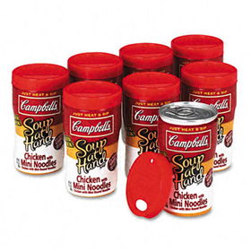 Campbells 14982 - Microwaveable Soup at Hand, Chicken Mini-Noodle, 8/Box