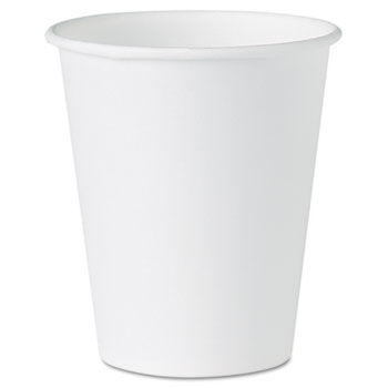 SOLO Cup Company 404 - White Paper Water Cups, 4 oz., White, 100/Packsolo 