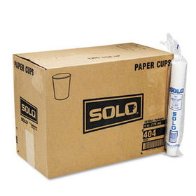 SOLO Cup Company 404CT - White Paper Water Cups, 4 oz., 50 Bags of 100/Cartonsolo 