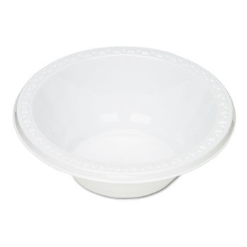 Tablemate 12244WH - Plastic Dinnerware, Bowls, 12 oz., White, 125/Pack