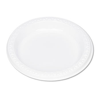 Tablemate 6644WH - Plastic Dinnerware, Plates, 6 Diameter, White, 125/Pack