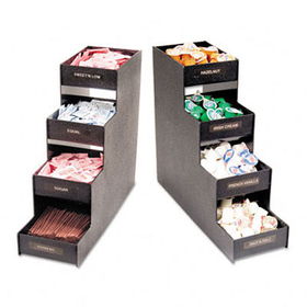 Vertiflex VFC1916RC - Narrow Condiment Organizer, 6w x 19d x 15-7/8h, Black