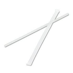 Boardwalk 2851T - Jumbo Straws, 7 3/4, Plastic, Translucent, 12000/Box