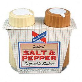 Office Snax 16010 - Ragold Condiment Set, 4 oz Salt, 1.5 oz Pepper, 1 Two-Shaker Sets