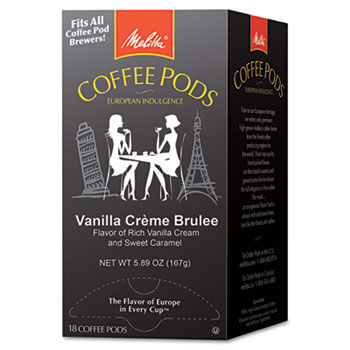 Melitta 75416 - Coffee Pods, Vanilla Crme Brulee, 18 Pods/Boxmelitta 