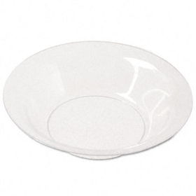 Tablemate PW2110 - Plastic Dinnerware, Bowls, 12 oz., Scroll, Clear, 25/Pack
