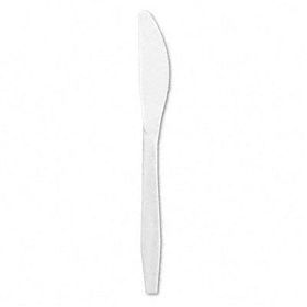 Boardwalk MWKW3006 - Heavyweight Plastic Cutlery, Knife, Medium-Length, White, 300/Packboardwalk 