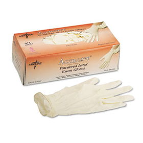 Medline MG1206 - MediGuard Powdered Latex Exam Gloves, Large, 100/Boxmedline 