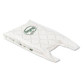 Eco-Products 191127 - Compostable Plastic Grocery Bags, Medium, White, 500/Cartoneco 