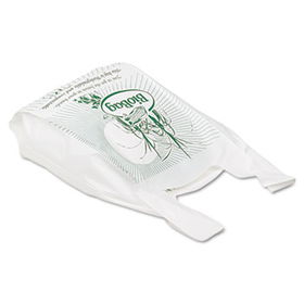 Eco-Products 191139 - Compostable Plastic Grocery Bags, Large, White, 500/Carton