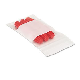 Universal 127122 - Reclosable Poly Bags, White Identification Area, 2 x 3, 4 mil,Clear, 1000/Cartonuniversal 