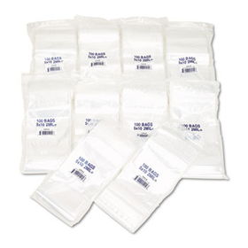 Universal 127490 - Reclosable Poly Bags, 5 x 10, 2 mil, Clear, 1000/Carton