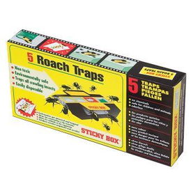 Sticky Box Roach Traps 5 Count Case Pack 40
