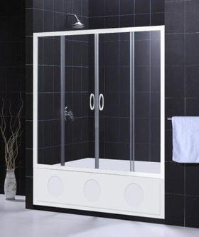 Visions Tub Door Clear Glass White Finishvisions 