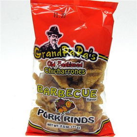 Grand PaPa's Bbq Pork Rinds 18/2.5 Oz Bags Case Pack 18