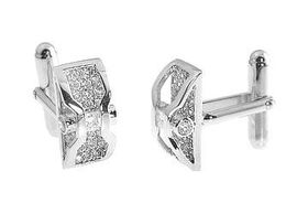 CZ Mens Sterling Silver Cufflinksmens 