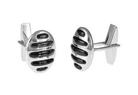 Mens Onyx Sterling Silver Cufflinksmens 