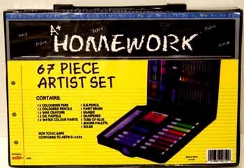 Student Art Set - 67 Assorted pieces Case Pack 24student 
