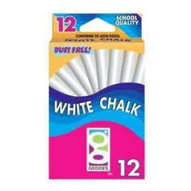 12 Count Geddes White Chalk Case Pack 144count 