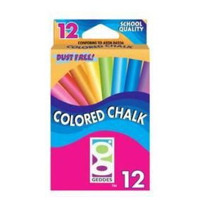 12 Count Geddes Colored Chalk Case Pack 132count 