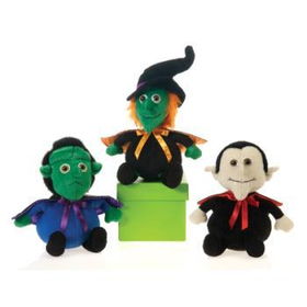 7" 3 Assorted Plush Halloween Characters Case Pack 48assorted 