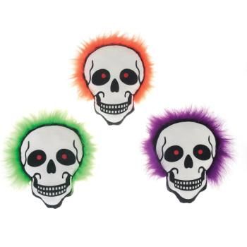 11" Skull With 3 Assorted Hair Colors Case Pack 24skull 