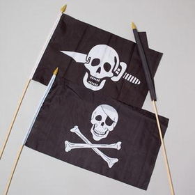 Flag With Skull & Crossbones 12" X 18" Case Pack 48flag 