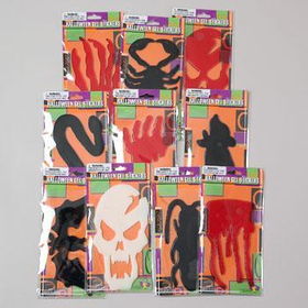 Gel Stickers Single Piece Halloween Icon Case Pack 144gel 