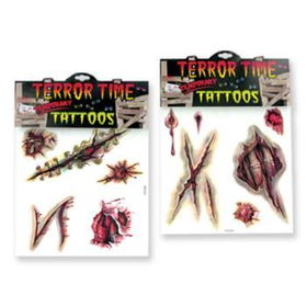 Terror Time - Halloween Temporary Tattoos Case Pack 72