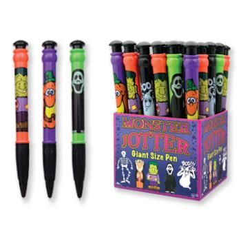 12" Monster Jotter -Halloween Pen With Display Case Pack 72monster 