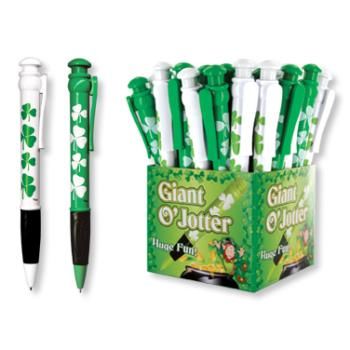 Giant 12" St. Patricks Day - Jotter Pen w/Display Case Pack 72giant 