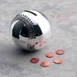 Sterlingcraft&reg; Silverplated Baseball Banksterlingcraft 