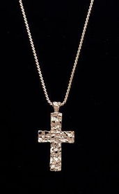 A-NUGGET CROSS PENDANTnugget 