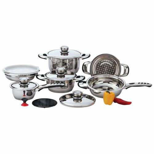 Chef&apos;s Secret&reg; 12pc 9-Ply Heavy-Gauge Stainless Steel Cookware Setcookware 