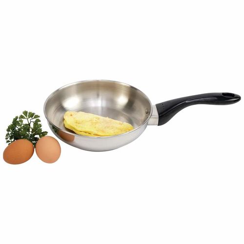 Precise Heat&trade; 8-1/4&quot; 12-Element T304 Stainless Steel Omelet Panprecise 