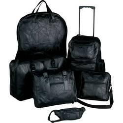Embassy&trade; 6pc Italian Stone&trade; Design Genuine Leather Luggage Setembassy 