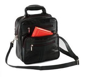 11" PATCHED LEATHER TOTEpatched 