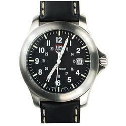 Dress Field Watch, Black Dial, Black Leather Strapdress 