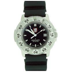 Navy Seal Steel Dive Watch, Black Dial, Rubber Strapnavy 