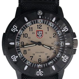 Navy Seal II Dive Watch, Khaki Dial, Logo Nylon Strapnavy 