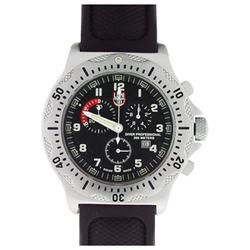 Ultimate Navy Seal Chrono, S/S Bezel, Blk Dial, Rubber Strapultimate 