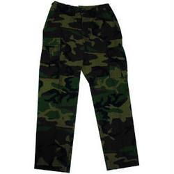 US Milspec Pants, Ripstop, Woodland Camo, Medium, Longmilspec 