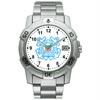 Sport Watch, Chrome, Military, Coast Guard w/Date, Metal Bndsport 