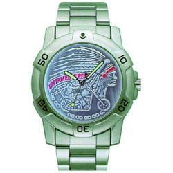 Sport Watch, Chrome, Embossed, Untamed, Metal Bandsport 