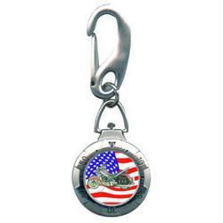 Belt Watch, Chrome, Biker, USA Flagbelt 